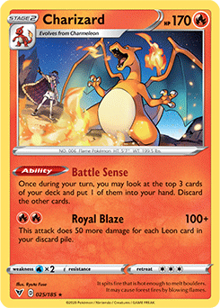 Sword & Shield Vivid Voltage 025/185 Charizard