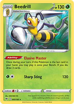 Sword & Shield Vivid Voltage 003/185 Beedrill