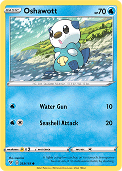 Sword & Shield Vivid Voltage 033/185 Oshawott