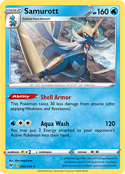 Sword & Shield Vivid Voltage 035/185 Samurott