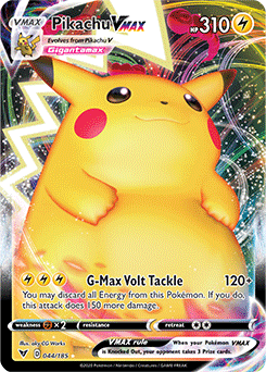 Sword & Shield Vivid Voltage 044/185 Pikachu VMAX
