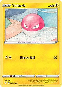 Sword & Shield Vivid Voltage 045/185 Voltorb