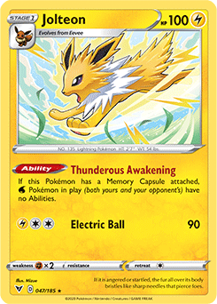 Sword & Shield Vivid Voltage 047/185 Jolteon