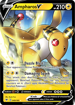 Sword & Shield Vivid Voltage 049/185 Ampharos V
