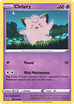 Sword & Shield Vivid Voltage 063/185 Clefairy