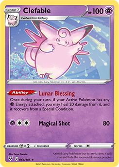 Sword & Shield Vivid Voltage 064/185 Clefable