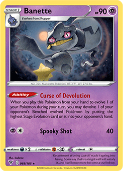 Sword & Shield Vivid Voltage 068/185 Banette