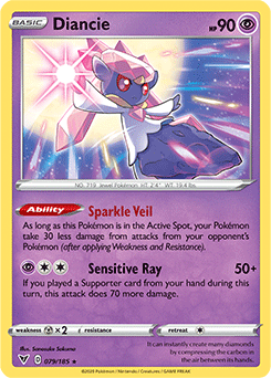 Sword & Shield Vivid Voltage 079/185 Diancie