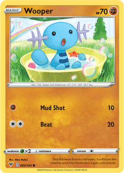 Sword & Shield Vivid Voltage 083/185 Wooper