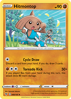 Sword & Shield Vivid Voltage 088/185 Hitmontop