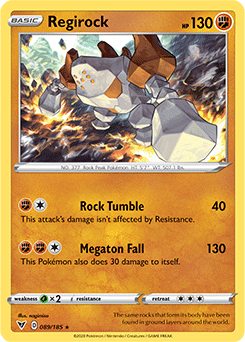 Sword & Shield Vivid Voltage 089/185 Regirock