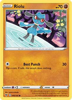 Sword & Shield Vivid Voltage 090/185 Riolu