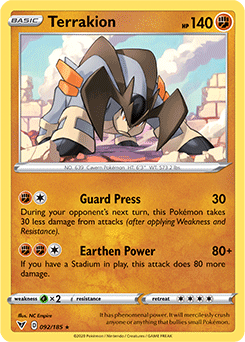 Sword & Shield Vivid Voltage 092/185 Terrakion