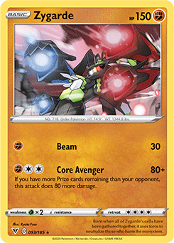Sword & Shield Vivid Voltage 093/185 Zygarde