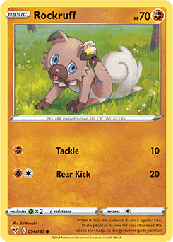 Sword & Shield Vivid Voltage 094/185 Rockruff