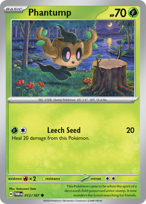 Scarlet & Violet Twilight Masquerade 012/167 Phantump