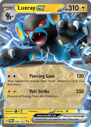 Scarlet & Violet Twilight Masquerade 068/167 Luxray EX
