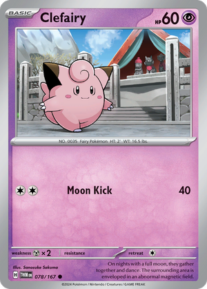 Scarlet & Violet Twilight Masquerade 078/167 Clefairy