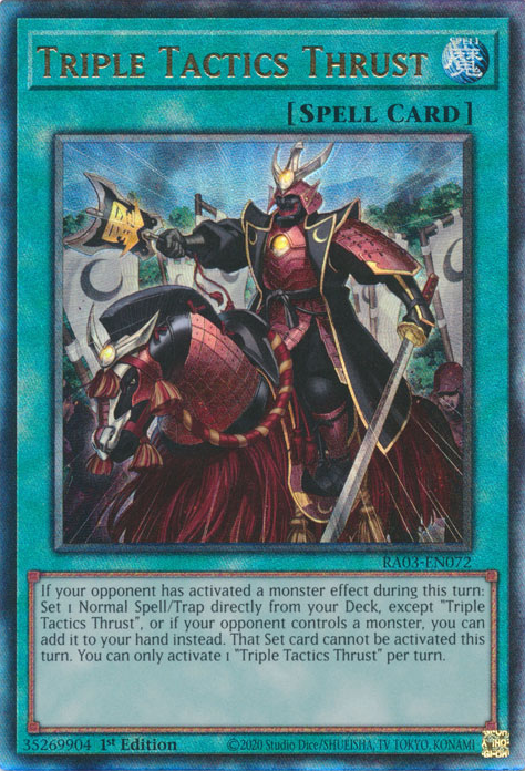 Quarter Century Bonanza RA03-EN072 Triple Tactics Thrust Ultimate Rare