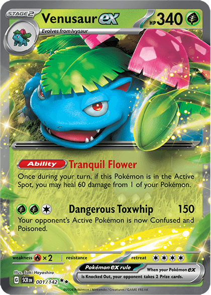 Scarlet & Violet Stellar Crown 001/142 Venusaur ex