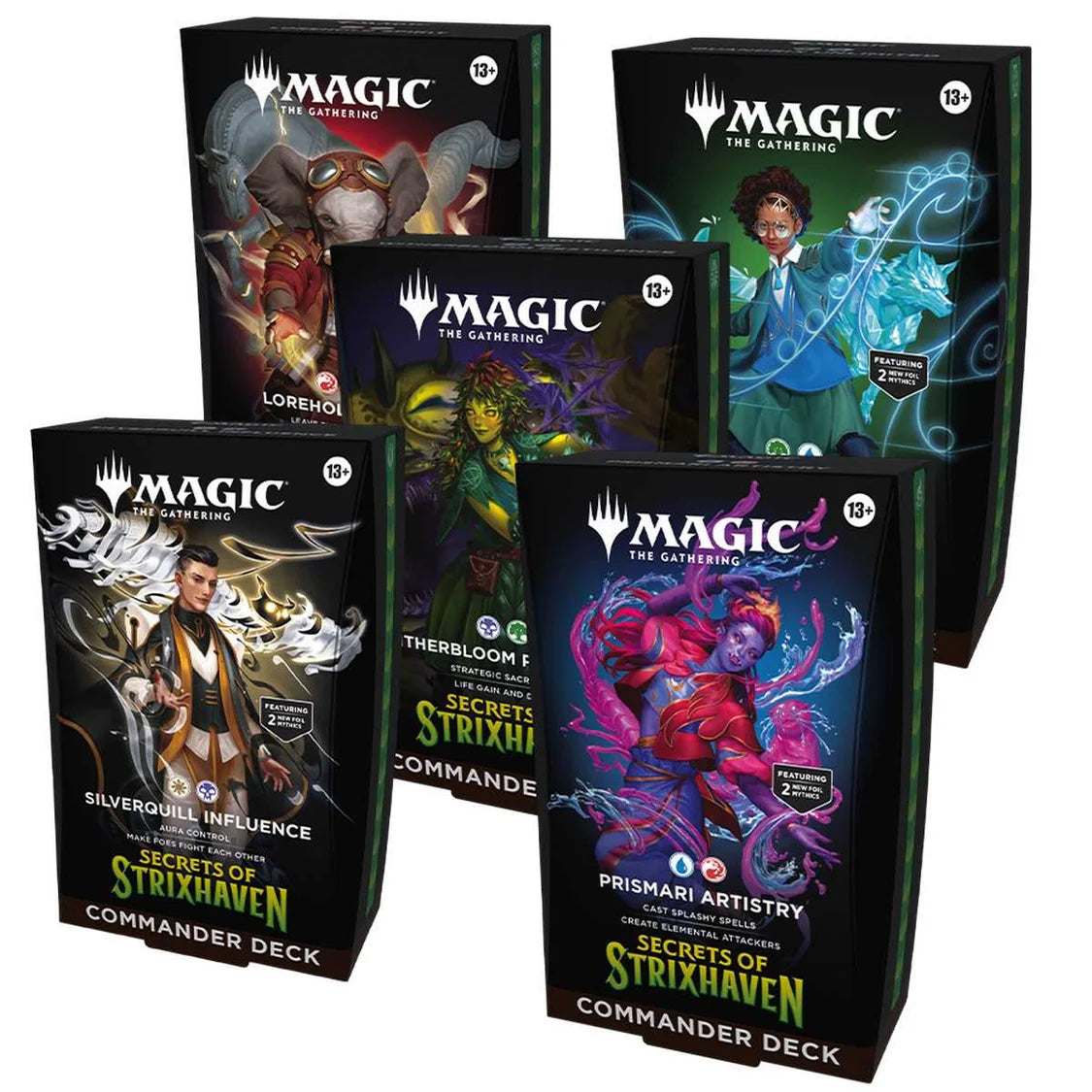 Magic: The Gathering: Secrets of Strixhaven Commander Deck Bundle