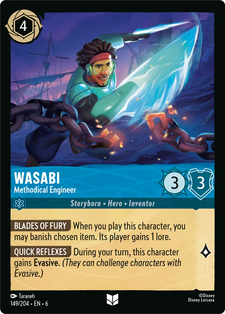 Disney Lorcana Azurite Sea 149/204 Wasabi - Methodical Engineer