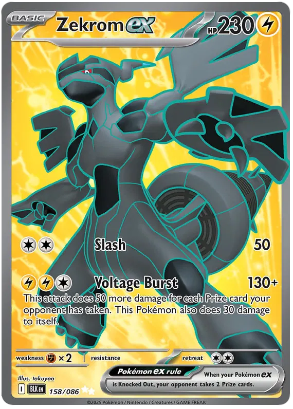 Scarlet & Violet Black Bolt 158/086 Zekrom ex Full Art