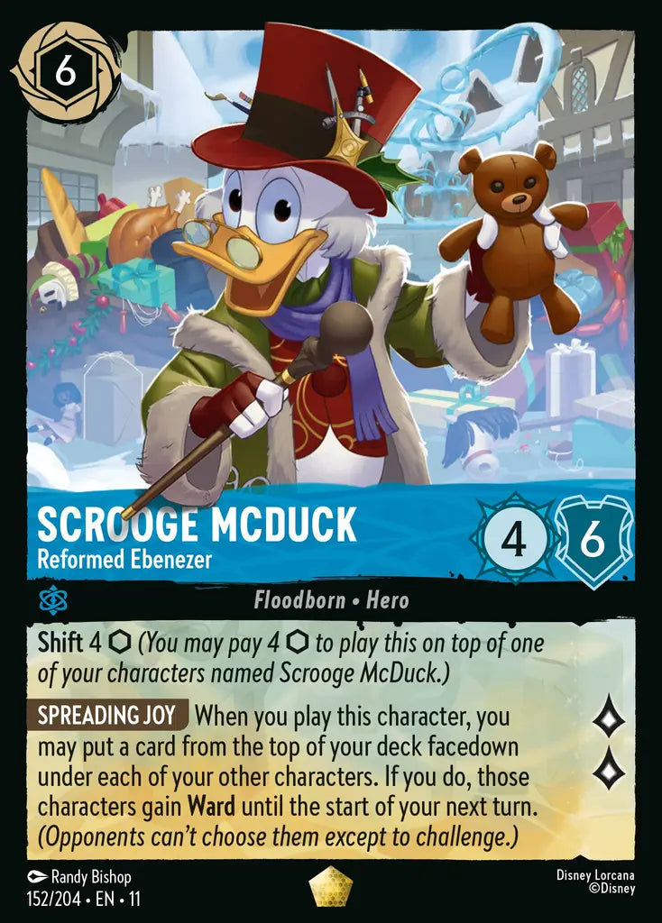 Disney Lorcana Winterspell 152/204 Scrooge McDuck - Reformed Ebenezer