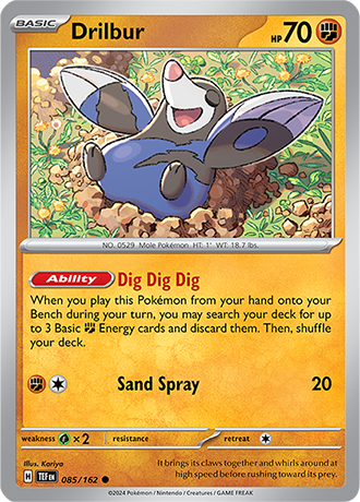 Scarlet & Violet Temporal Forces 085/162 Drilbur