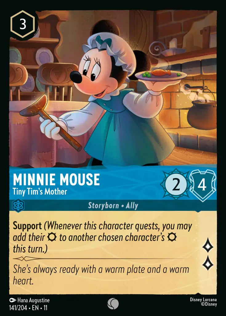 Disney Lorcana Winterspell 141/204 Minnie Mouse - Tiny Tim's Mother