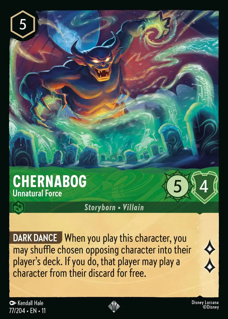 Disney Lorcana Winterspell 077/204 Chernabog - Unnatural Force