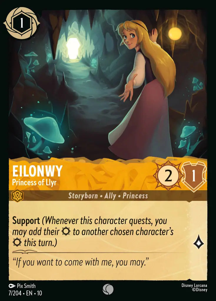 Disney Lorcana Whispers in the Well 007/204 Eilonwy - Princess of Llyr