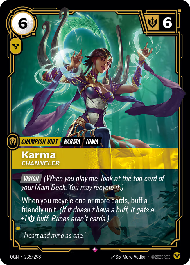 Riftbound: League of Legends TCG Origins 235/289 Karma, Channeler