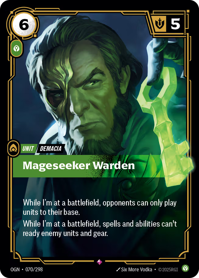 Riftbound: League of Legends TCG Origins 070/289 Mageseeker Warden