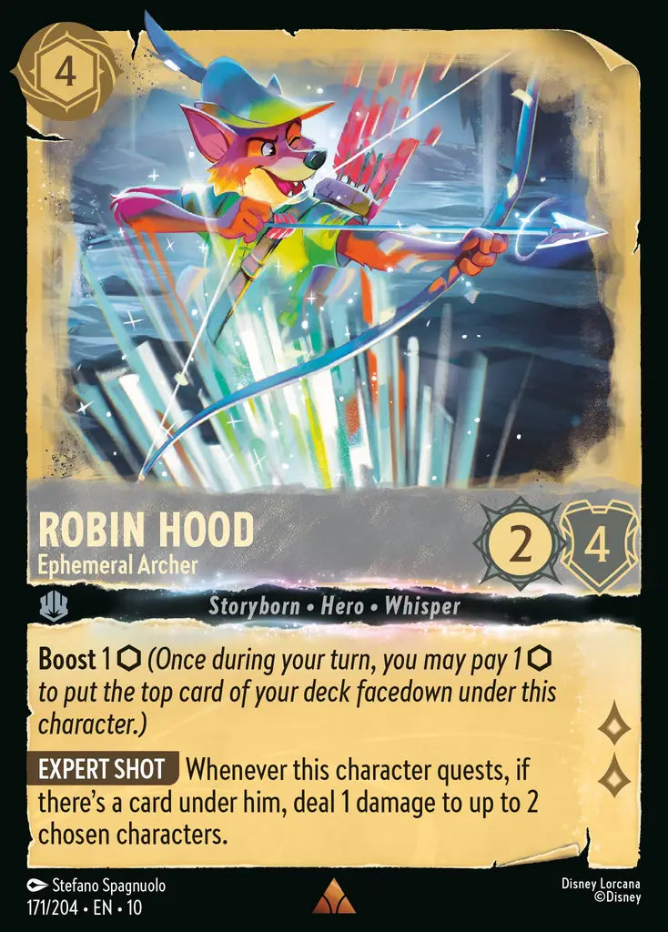 Disney Lorcana Whispers in the Well 171/204 Robin Hood - Ephemeral Archer