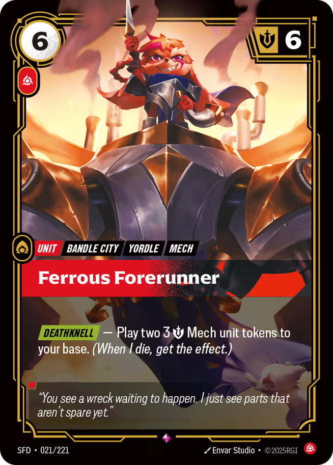 Riftbound: League of Legends TCG Spiritforged 021/221 Ferrous Forerunner