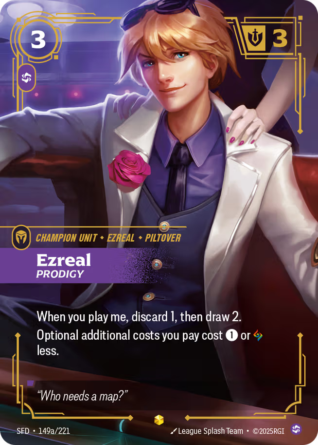 Riftbound: League of Legends TCG Spiritforged 149a/221 Ezreal, Prodigy Alternative Art