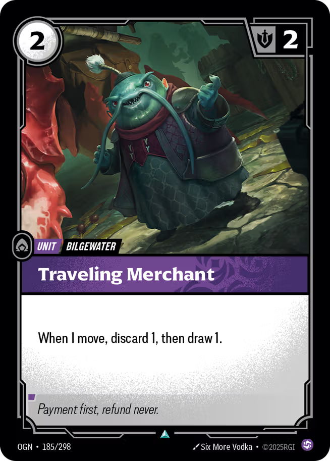Riftbound: League of Legends TCG Origins 185/289 Traveling Merchant Foil