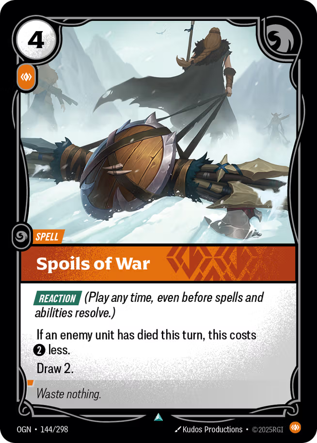 Riftbound: League of Legends TCG Origins 144/289 Spoils of War Foil