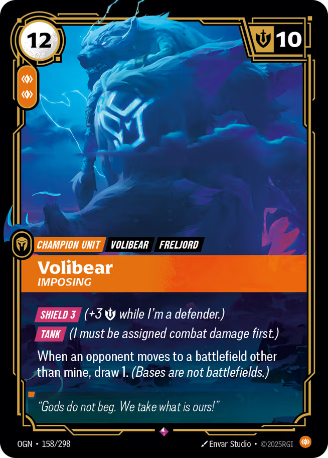 Riftbound: League of Legends TCG Origins 158/289 Volibear, Imposing