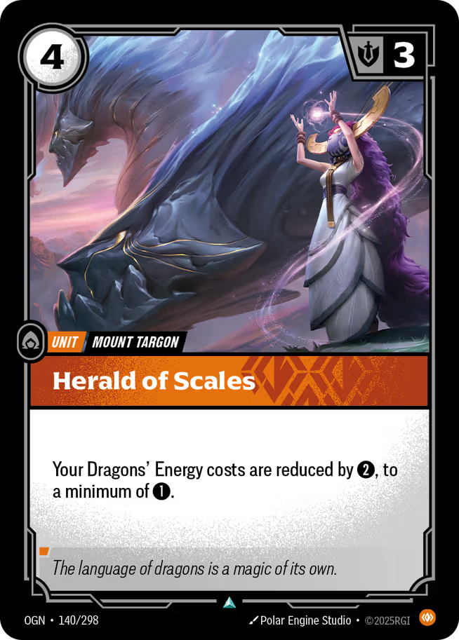 Riftbound: League of Legends TCG Origins 140/289 Herald of Scales