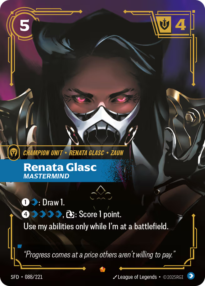 Riftbound: League of Legends TCG Spiritforged 088/221 Renata Glasc, Mastermind