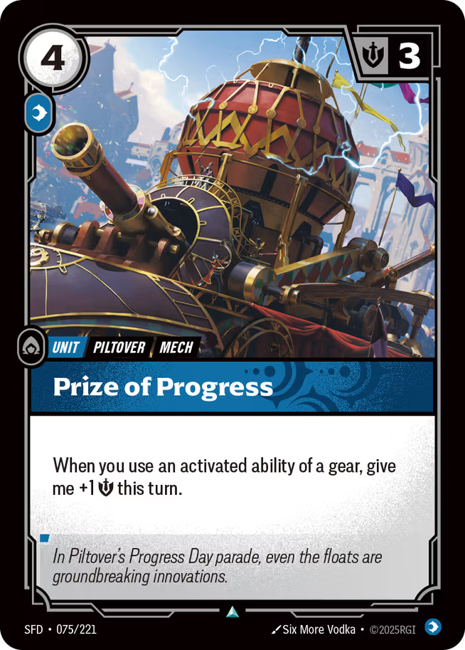 Riftbound: League of Legends TCG Spiritforged 075/221 Prize of Progress