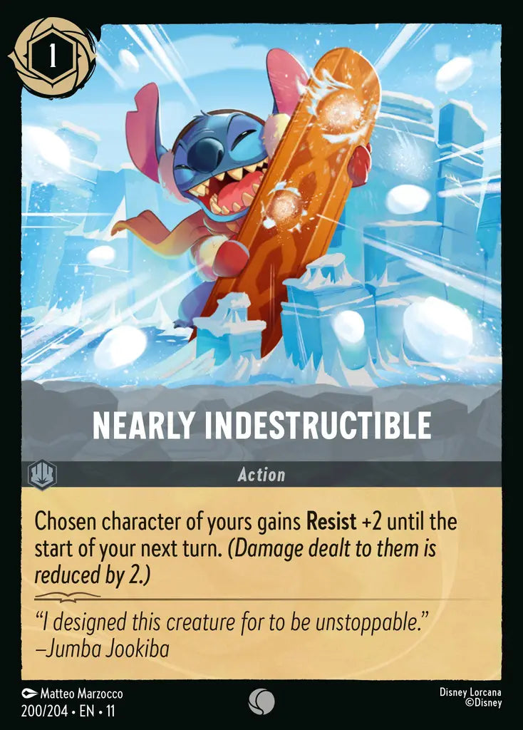 Disney Lorcana Winterspell 200/204 Nearly Indestructible
