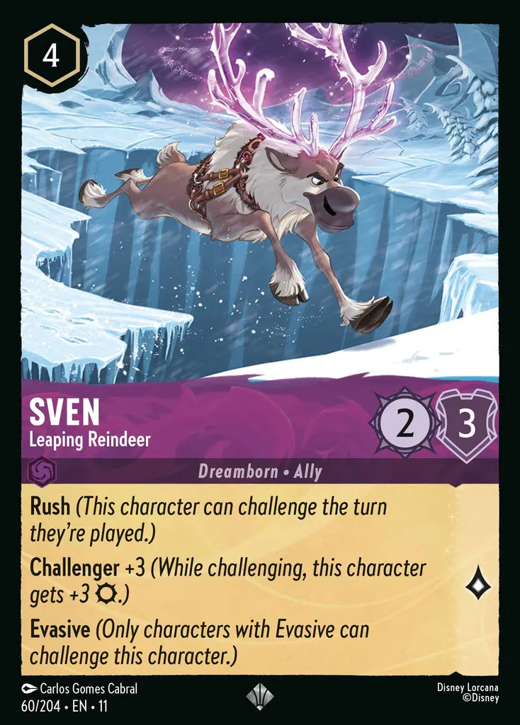 Disney Lorcana Winterspell 060/204 Sven - Leaping Reindeer