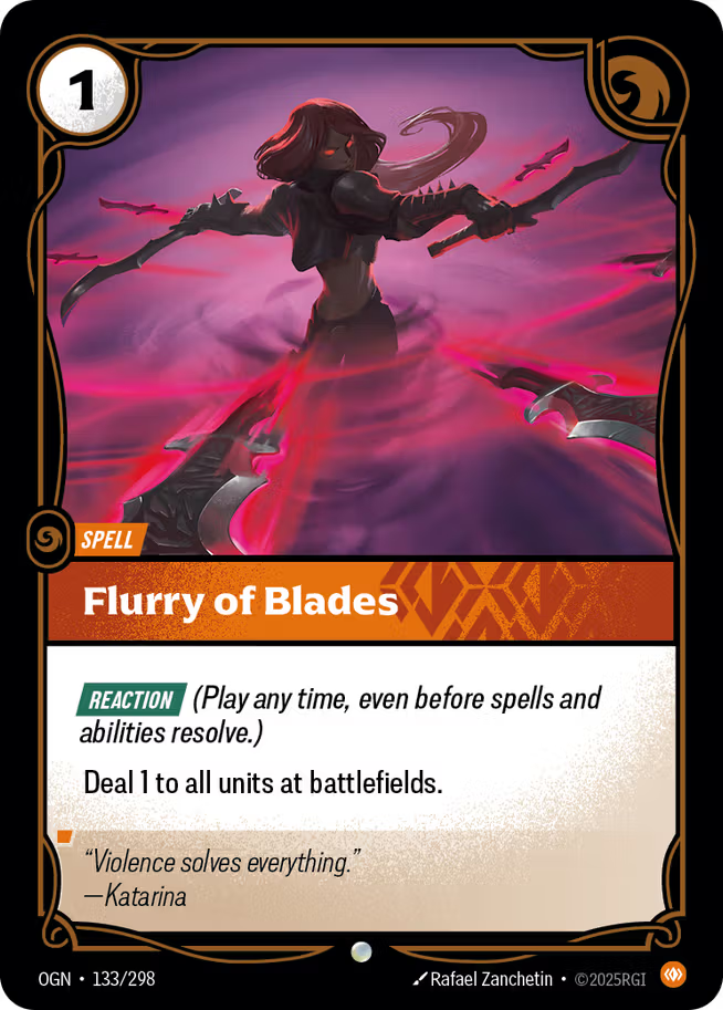Riftbound: League of Legends TCG Origins 133/289 Flurry of Blades
