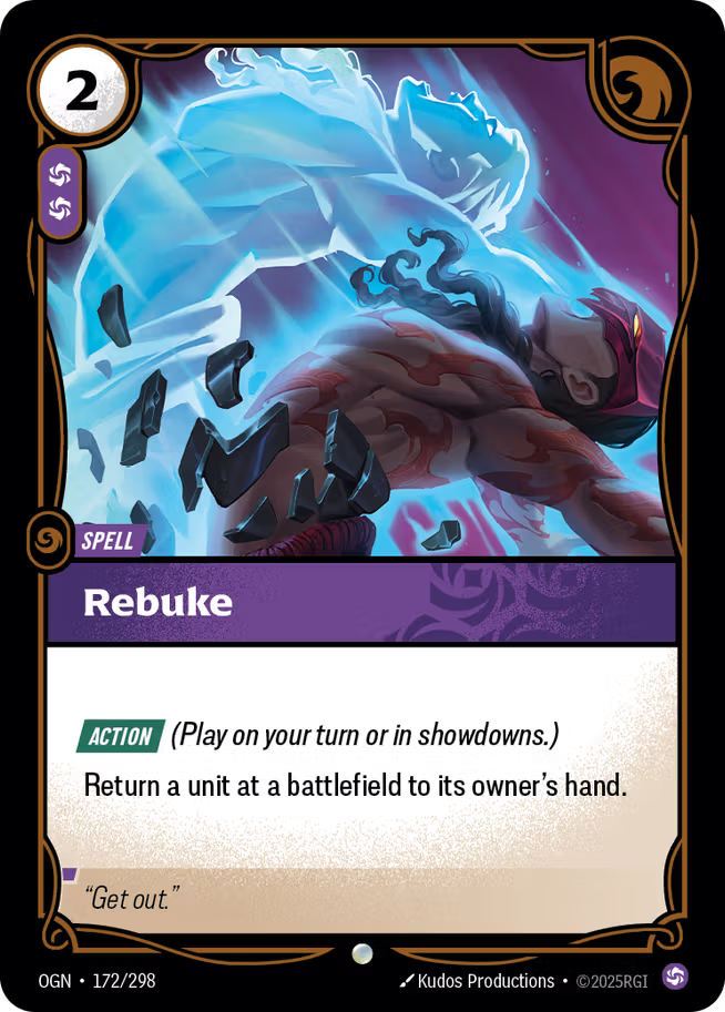 Riftbound: League of Legends TCG Origins 172/289 Rebuke