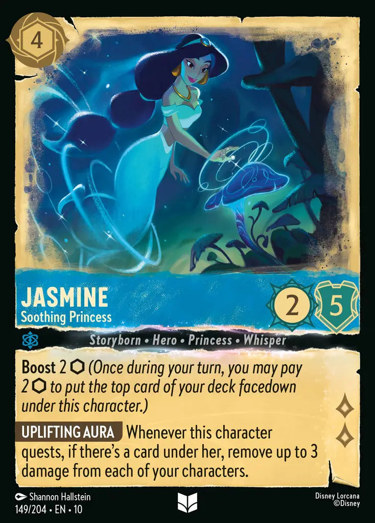 Disney Lorcana Whispers in the Well 149/204 Jasmine - Soothing Princess