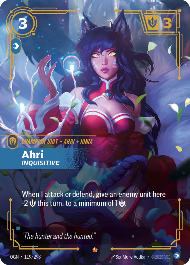 Riftbound: League of Legends TCG Origins 119/289 Ahri, Inquisitive