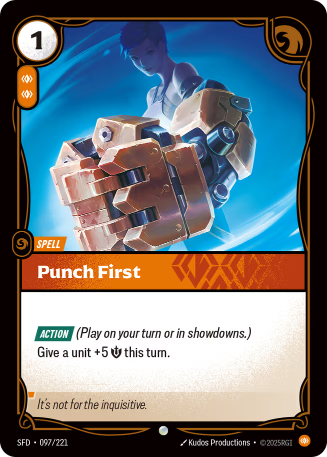 Riftbound: League of Legends TCG Spiritforged 097/221 Punch First